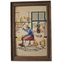 Geborduurd Schilderij "de Koperslaager"