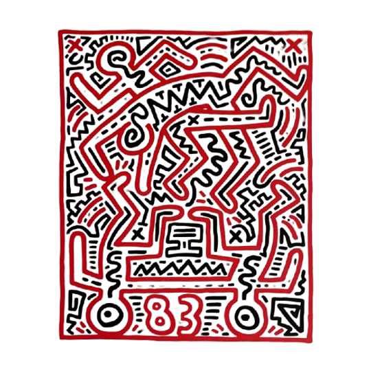 Keith Haring After (1958-1990),fun Gallery Exibition, 1983, 1