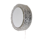 Wandspiegel Met Verlichting – Vintage Glazen Wandlamp Plus Spiegel – Space Age - (ml49) thumbnail 1