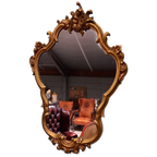 Grote Antieke Kuifspiegel thumbnail 1