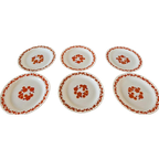 Arcopal Lotus 6 Platte Borden Diner Plates Retro Borden thumbnail 1