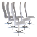 6 Oxford Stoelen Van Arne Jacobson Voor Fritz Hansen thumbnail 1
