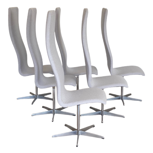 6 Oxford Stoelen Van Arne Jacobson Voor Fritz Hansen 1