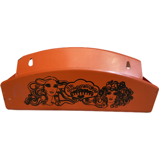 Retro Vintage Kammen Bakje Oranje 1