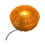 Midcentury Gouden Glas Plafonniere , Plafond Of Wandlamp. Sunburst Glazen Lamp thumbnail 1