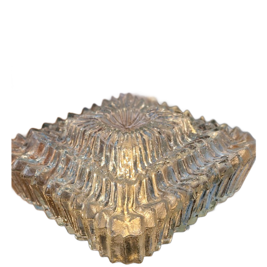 Vintage Plafonniere / Tafellamp Glas 70s 1
