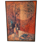 Le Ba Dang De Dode Tak Vintage Druk Print Op Hout thumbnail 1