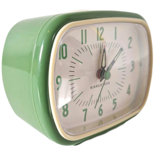 Vintage Wekker Kikkerland Klokje Retro Groene Wekker 1