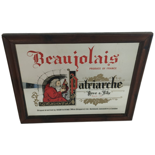 Originele Pubspiegel Beaujolais Patriarche Pere Et Fils 1