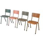 Retro Eettafelstoelen Nieuw Aarde Kleuren Aardetint Prijs Ps thumbnail 1