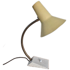 Sis Light Duits Vintage Bureau Lamp Jaren 50 Geel. thumbnail 1