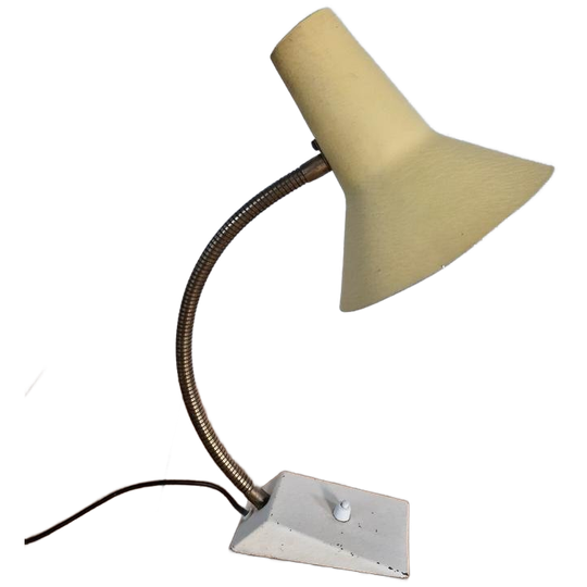 Sis Light Duits Vintage Bureau Lamp Jaren 50 Geel. 1