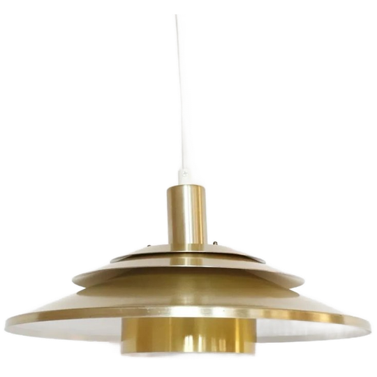 Vintage Deens Design Messing Hanglamp 1