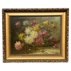 Paul Henry Schouten "Stilleven Met Bloemen". Olieverf Op Paneel. thumbnail 1