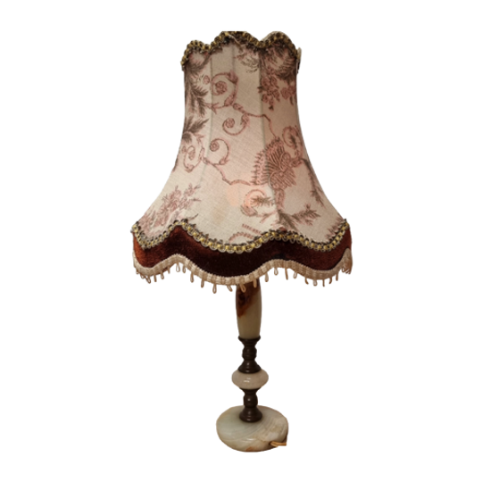 Vintage Onyx Marmeren Lamp 1