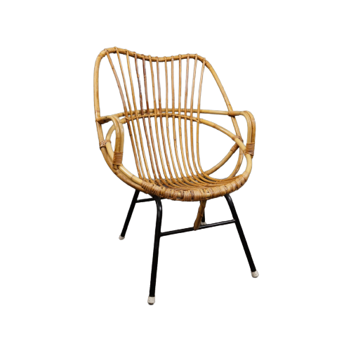 Zeldzaam Model Rotan Fauteuil, Rohé Noordwolde