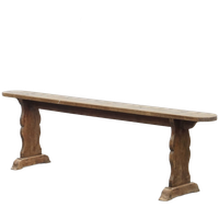 Geweldige Antieke Franse Halbank/ Bank Voor Aan De Eettafel Met Een Prachtig Patina