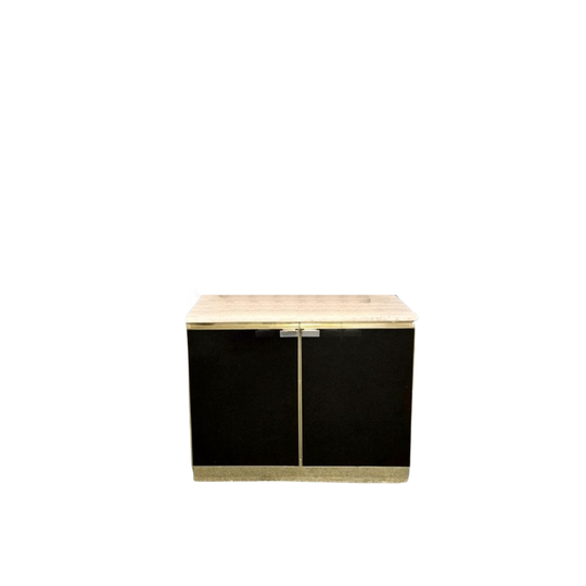 Belgo Chrom Tweedeurs Sideboard In Maison Jansen Style - Jaren 70 1