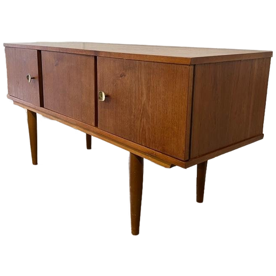 Vintage Houten Tv Kast / Lowboard / Lage Kast 1