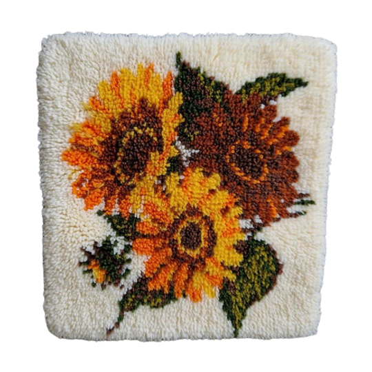 Smyrna Kleedje Handgemaakt "zonnenbloem" 1