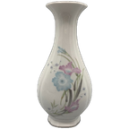 Vaas Vintage Wit Pastelkleurige Bloemen China thumbnail 1