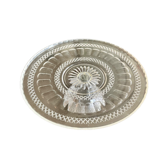 Vintage Glazen Taart-plateau 1