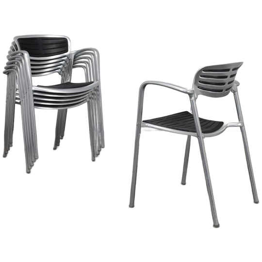 Set Of 6 Toledo Chairs By Jorge Pensi For Amat Spain, 1986 1