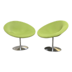 2 Globe Draaistoelen Pierre Paulin Voor Artifort thumbnail 1