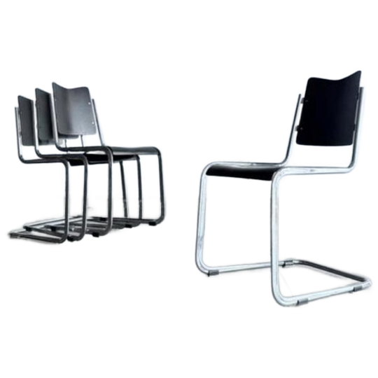 8x Tecta B11 Cantilever Stoelen Design Jean Prouve 1