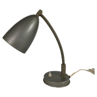 Bureaulamp - Grijs Metallic - Flexibele Slang - 1950'S