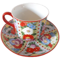 Antieke Kop En Schotel Vintage Kop En Schotel Servies
