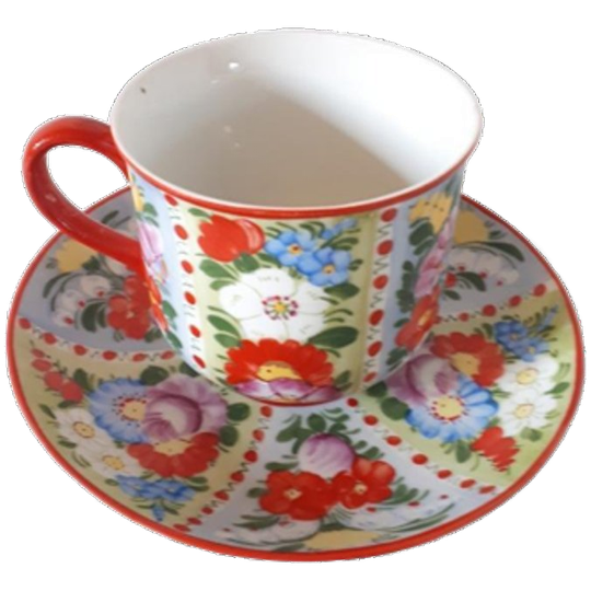 Antieke Kop En Schotel Vintage Kop En Schotel Servies 1