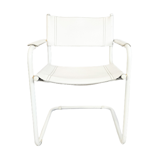Bauhaus Design - Mart Stam - Visitor Chair - Matteo Grassi - Leer - Buisframe - 70's 1