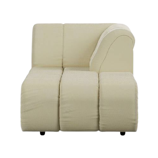 HKLIVING Wave Bank Element - Divan Rechts - Hay 1
