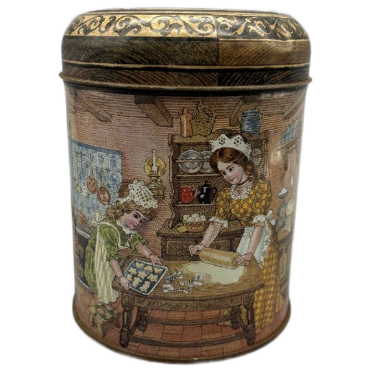 Vintage Blik J. Luber Kerstdecor 1