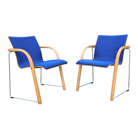 Set Of 2 Thonet Model S320 By Wulf Schneider / Ulrich Bohme 1