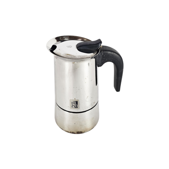 Gb - Guido Bergna Voor De - Percolator - Espressomaker - Rvs - Italie - 80s 1