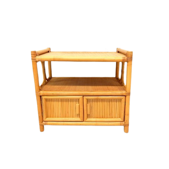 Retro Vintage Bamboe Dressoir Tv Meubel Jaren 70 Tv Kast 1