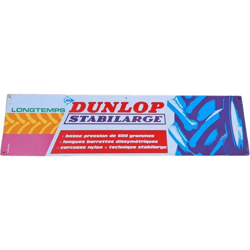 Vintage Dunlop Stabilarge Banden Audiscope Reclamebord.