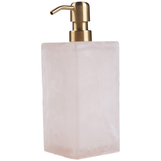 Bazar Bizar | Resin Zeepdispenser - Roze Wit 1