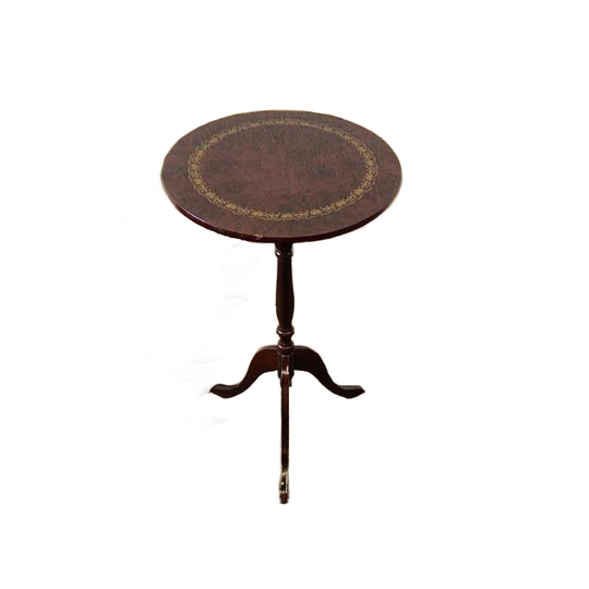 Vintage Ronde Bijzettafel / Plantentafel 1