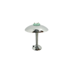 Chromen Lamp Met Glazen Details, Tafellamp thumbnail 1