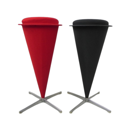 Set Van 2 Krukken Verner Panton, Cone Stools 1