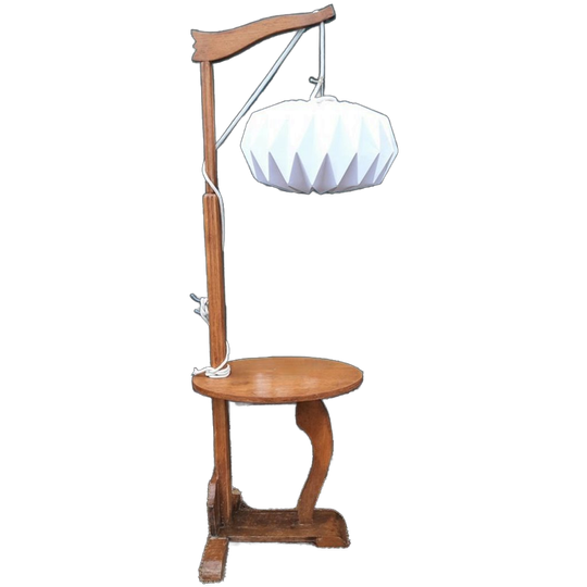 Lectuurtafeltje Met Lampenkap Jr 50 Bijzettafeltje Staande Lamp 1