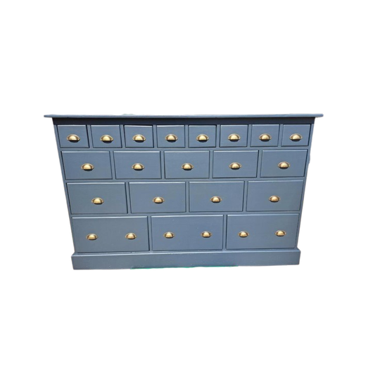 Oud Grenen Ladekast Refurbished Grijs 1