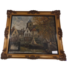 Nederlands Stadsaanzicht Johannes Karel Leurs (1865-1938) thumbnail 1