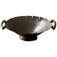 Vintage Hand-wrought Hammered Aluminum Bowl