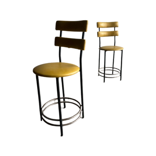 Two Mid Century Barstools 1