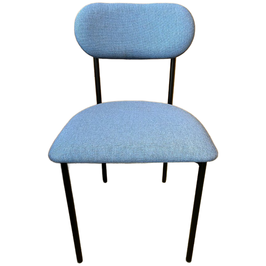 Studio Henk Oblique Dining Chair Bekleed Blauw/ Zwart 1