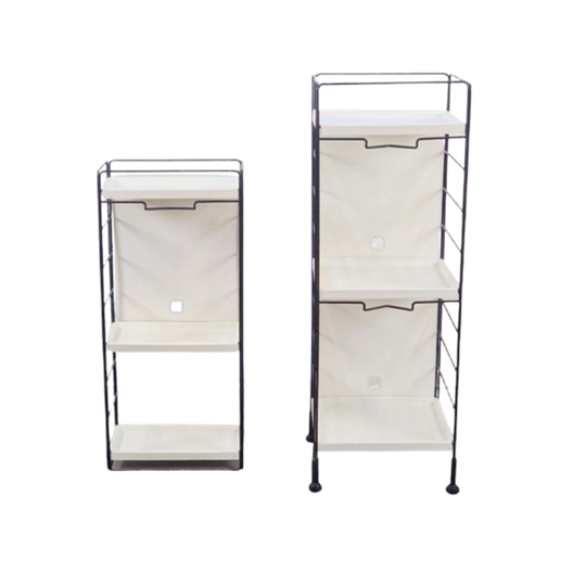 Set 2 Vintage Songa Wire Rek Wit Modular Wandmeubel '90 Ikea 1